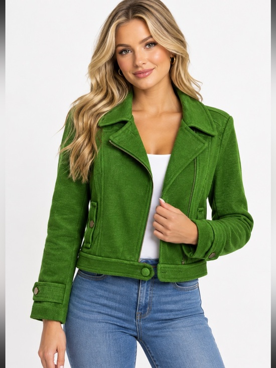 INC International Concepts Jackets & Blazers - Beautiful green jacket with gold zipper and buttons